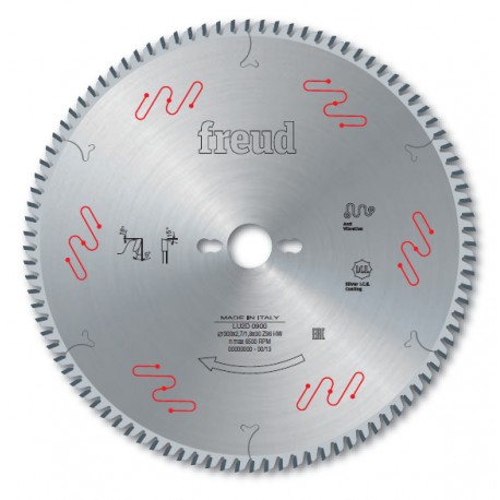 Piły z cienkim rzazem do cięcia płyt drewnopochodnych w poprzek włókien LU2D (Freud)
