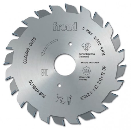 Polikrystaliczne diamentowe podcinacze regulowane (H6) DLI16M (Freud)