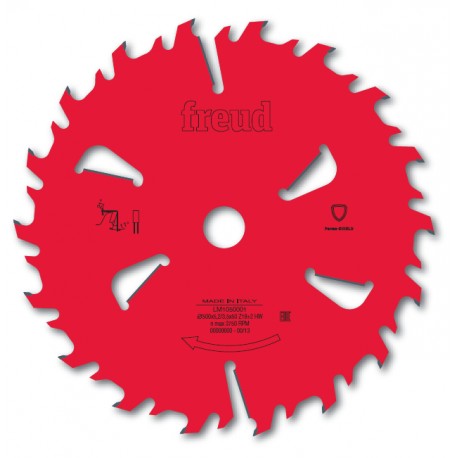 Piły do pilarek wielopiłowych z zębami czyszczącymi, do wilgotnego drewna miękkiego  LM10 (Freud)